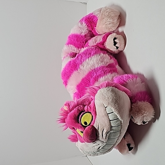 Disney Cheshire Cat Tabby Plush Toy Plushie Alice In Wonderland Lewis Carroll - Picture 2 of 15